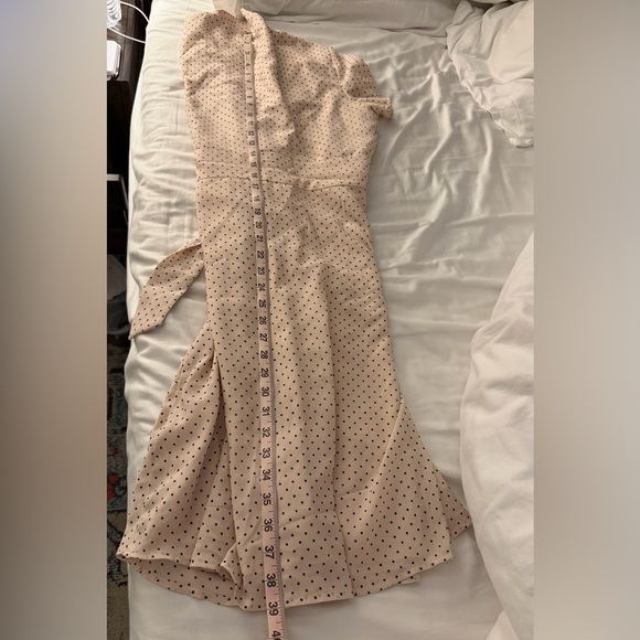 Maggy London Dress 12 Polka Dot Beige EUC - Picture 12 of 12